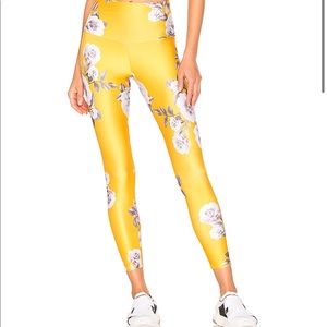 Yellow Floral Onzie Leggings